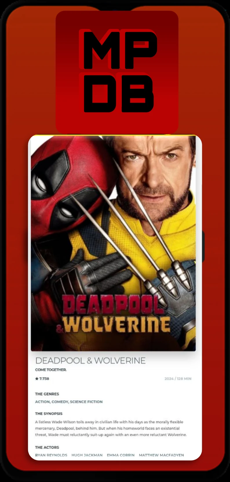 The Movies Plus Data Base screenshot